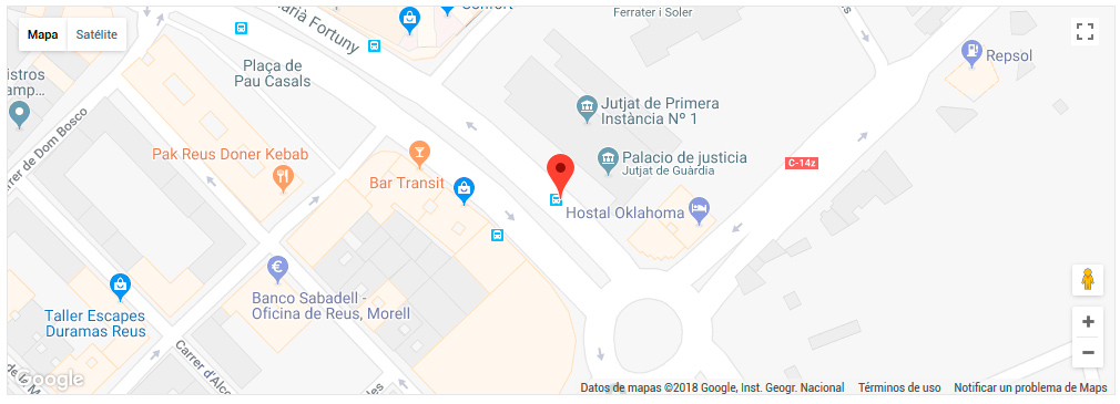 plano del registro civil de Cambrils