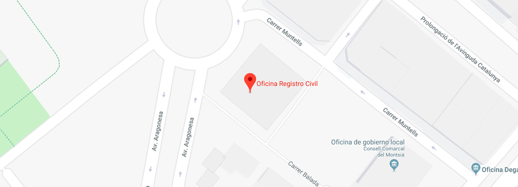 Situación del Registro Civil de Alcanar