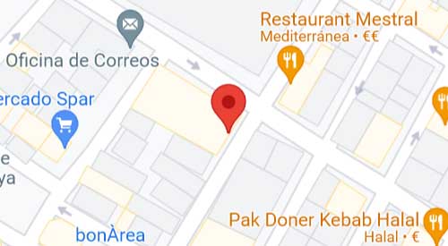 mapa Registro Civil-Juzgado de Paz de Ametlla de Mar